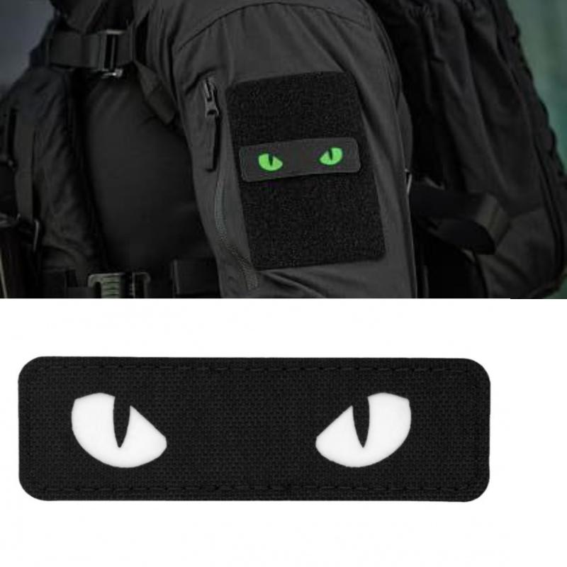 Urban Backpack Tactical - Patch Ricamate Militari con Occhi di
