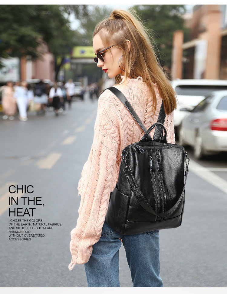 Zaino da donna in morbida pell - Fashion Backpack Women recensione e prezzo