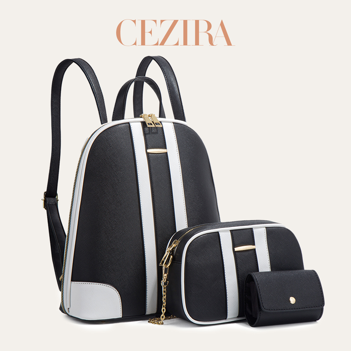 Set Zaino CR Fashion a Righe P - Fashion Backpack Women recensione e prezzo